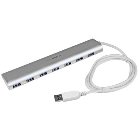 ST73007UA StarTech.com 7 Port USB 3.0 USB A  Hub, AC Adapter Powered, 183 x 37 x 18mm