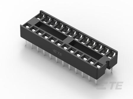 1-2199298-8 TE Connectivity 2.54mm Pitch Straight 24 Way, Through Hole Ladder IC Dip Socket, 1A