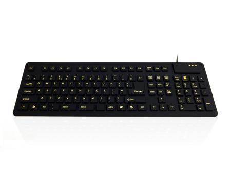 KYB-WP127-V2-VIS Ceratech  Wired PS/2, USB Keyboard, QWERTY (UK), Black