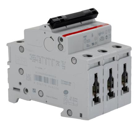 2CDS253001R0254--S203-C25 ABB System M Pro 25A MCB Mini Circuit Breaker3P Curve C, Breaking Capacity 6 kA