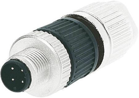 21032121305 HARTING Circular Connector, 4 Contacts, Cable, M12 Connector, Plug, Male, IP65, IP67, Harax M12 Series