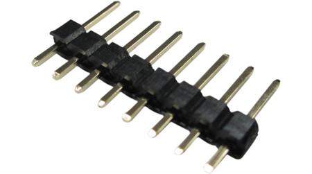 RND-205-00629 RND RND 205 Series Straight Through Hole Pin Header, 8 Contact(s), 2.54mm Pitch, 1 Row(s)