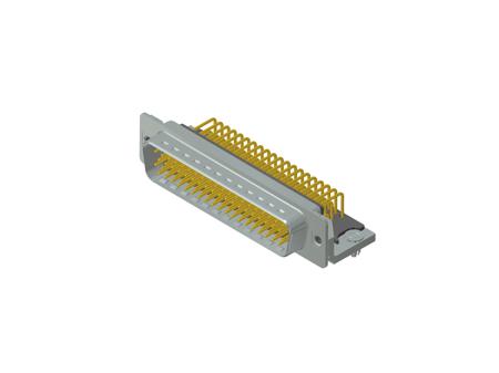 163A18219X CONEC 78 Way Right Angle Through Hole D-sub Connector Plug, 2.41mm Pitch, with Threaded Insert