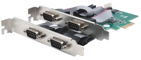 EX-46014 Exsys 4 Port PCIe RS232 Serial Card