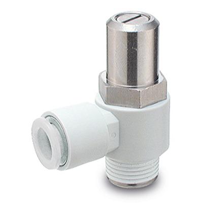 AS4201F-04-12SD SMC AS1F-D Series Threaded Speed Controller, R 1/2 Male Inlet Port x 12mm Tube Outlet Port,