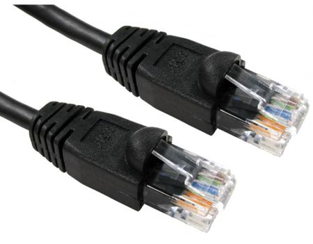 286-2984 RS PRO, 500mm Cat5e, Black RJ45 to Male RJ45 Male, UTP Unshielded, Terminated PVC Sheath