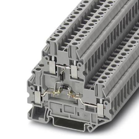 3046676 Phoenix Contact  UTTB 2.5 Clipline Series Grey, Double-Level, Screw Termination