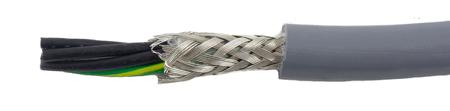 80110 SL005 Alpha Wire Ecogen Ecoflex PUR Control Cable, 5 Cores, 0.24 mm² 24 AWG, Screened, 30 m, Grey Modified Polyphenylene Ether