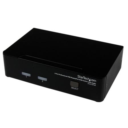SV231DPUA StarTech.com 2 Port USB DisplayPort KVM Switch, 3.5 mm Stereo 3840 x 2400 Maximum Resolution