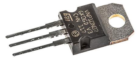 VNP10N07-E STMicroelectronics , OMNIFET: Fully Autoprotected Power MOSFET Power Switch IC 3-Pin, TO-220
