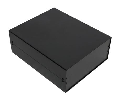 288-3197 RS PRO Black Aluminium Aluminium Case, IP40, Black Lid, 300 x 261 x 134mm