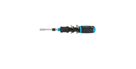810R-4 HAZET 1/4 in Hex Hexagon, Phillips, Torx Ratchet Screwdriver, 170 mm length