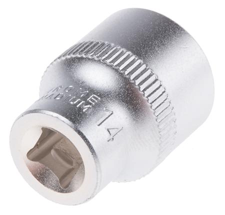 830-4026 RS PRO 1/4 in Drive 14mm Standard Socket, 6 point