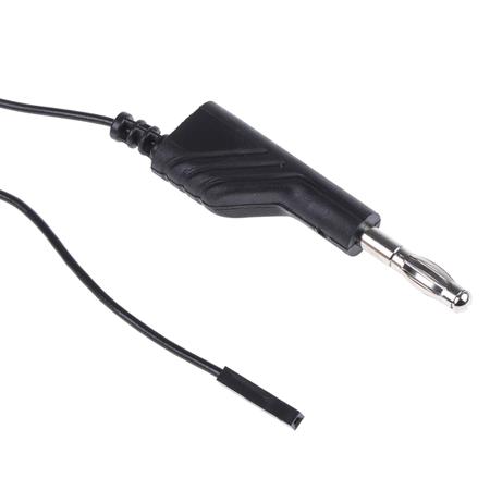 934160100 Hirschmann Test & Measurement Test lead, 3A, 60V dc, Black, 1m Lead Length