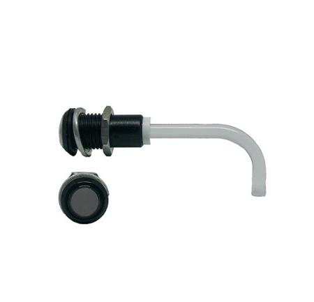 RHD-0700-2500-F9PS67PR  Bivar, Panel Mount Right Angle LED Light Pipe, Smoke Round Lens