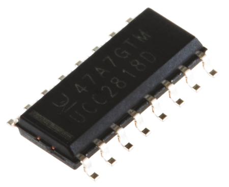UCC2818D Texas Instruments , Power Factor Pre-Regulator Circuit, 115 kHz, 17 V 16-Pin, SOIC
