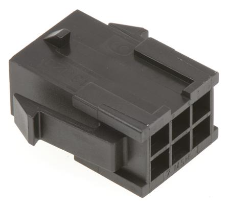 43020-0600 Molex MICRO-FIT 3.0 43020, 3mm Pitch, 6 Way, 2 Row Male Connector Housing