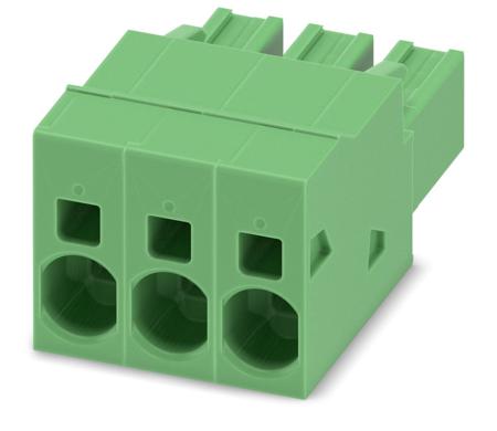 1996029 Phoenix Contact, 7.62mm Pitch, SPC 5/3-ST-7.62, 3 Way, , Pluggable Terminal Block, Plug, Plug-In, Spring Cage