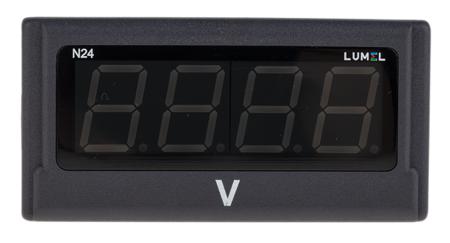 N24-H740400E0 Lumel N24 LED Digital Panel Multi-Function Meter for High DC Current Signal, High DC Voltage Signal, 92mm x 45mm