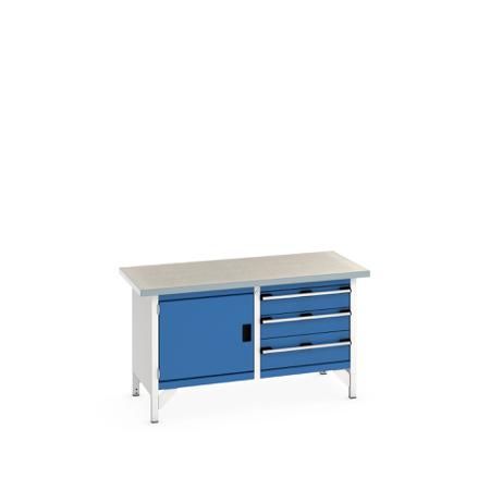 41002027-11V Bott 41002027.11V Sheet Steel Workbench, 840mm x 750mm x 1500mm