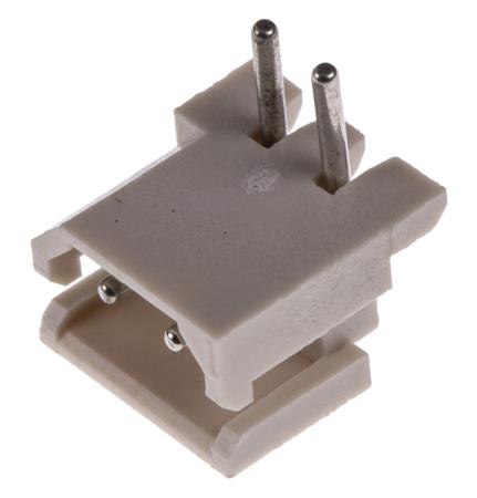 22-05-7025 Molex SPOX Series Right Angle Through Hole PCB Header, 2 Contact(s), 2.5 mm Pitch, 1 Row, Shrouded