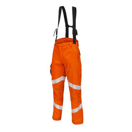 9622-HVO-XXXXXL ProGARM 9622 Men's Trousers Orange 129 cm Waist 81cm Leg