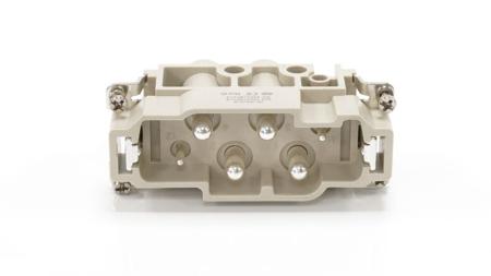 208-4551 RS PRO Heavy Duty Power Connector Insert, 4 → 2 contacts, 16 → 80A, Male