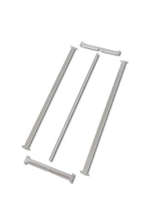 ZSNIVSUPTUBG1280A Manorga Galvanised 1 Shelf Galvanised Steel Quickshelf Extension Bay x 1250mm, 800mm, 162kg Load