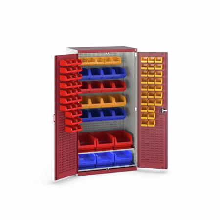 40021130-24V Bott 2 Door Sheet Steel Floor Standing Cupboard, 1050 X 650 X 2000mm