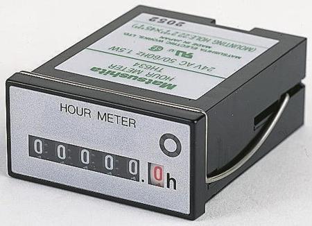 TH634 Panasonic Hour Counter, Tab Connection, 24 V ac