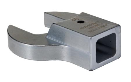 58218046 STAHLWILLE 731/80 Series Open Ended Insert Insertion Wrench, 94 mm, 24.5 x 28mm Insert, Chrome Plated Finish