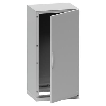 NSYPLAZ1254G Schneider Electric Thalassa Series Fibreglass Reinforced Polyester Single-Door-Door Floor Standing Enclosure, Opaque