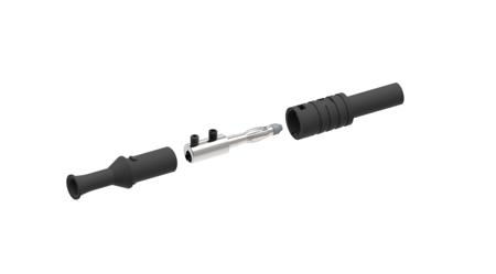 1065-N Black Male Banana Plug, Screw Termination, 36A, 1kV