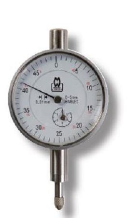 MW400-04 Moore & Wright  Dial Indicator, 0 → 5 mm Measurement Range, 0.01 mm Resolution , ± 0.014 mm Accuracy
