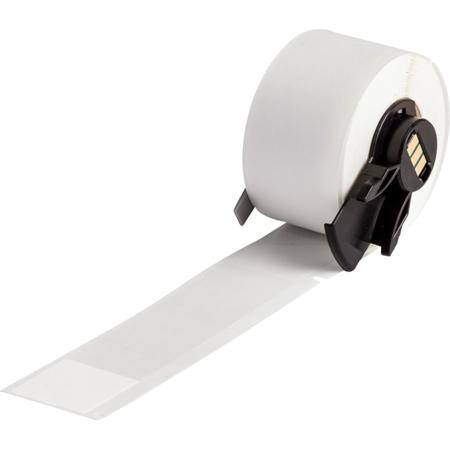M6-23-417 Brady B-417 White, Transparent Label, 25.40mm Width, 25.40mm Height, 100 Qty
