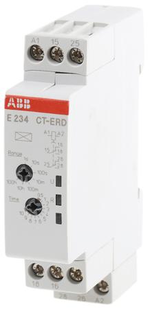 1SVR500100R0100 - CT-ERD.22,1SVR5001 ABB 1SVR Series DIN Rail Mount Timer Relay, 24 → 240 V ac, 24 → 48V dc, 2-Contact, 0.05 s → 100h,