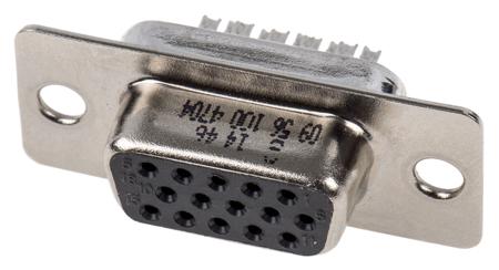09561004704 HARTING 15 Way Cable Mount D-sub Connector Socket, 2.29mm Pitch