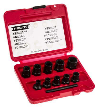 69X00 Stanley Proto 10 piece Screw Extractor