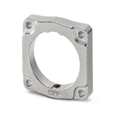 1055767 Phoenix Contact Sliver Square Mounting Flange, Shell Size M3 for use with Circular Connector