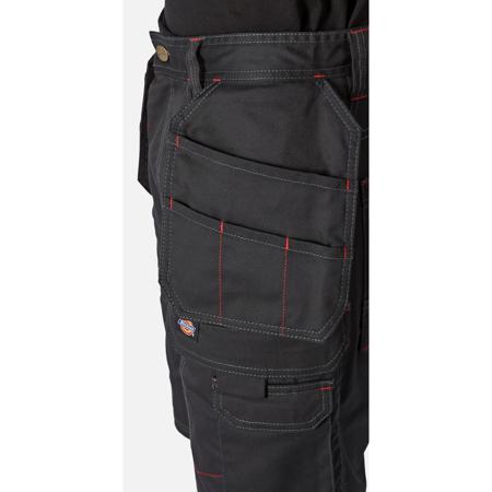 DK0A4XSIBLK130 Dickies Redhawk Pro Black 35% Cotton, 65% Polyester Work shorts, 30in