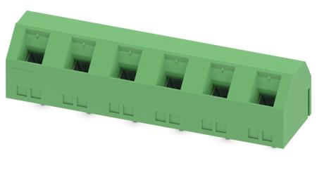 1718647 Phoenix Contact GSMKDSN 1.5/ 6-7.62 Series PCB Terminal Block, 6-Contact, 7.62mm Pitch, Through Hole Mount, Screw