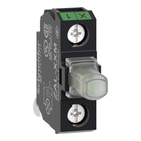 ZALVM3M Schneider Electric Harmony Series Contact Block for Use with Push Buttons, 230V, Green Light