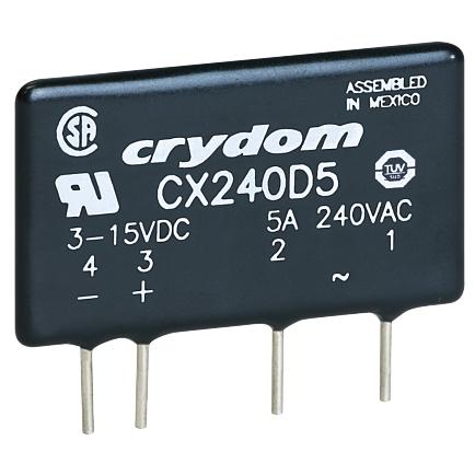 CXE240D5 Sensata Crydom Solid State Relay, 5 A Load, PCB Mount, 280 V ac Load, 32 V Control