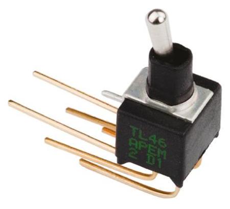 TL39WW050 Apem SP Toggle Switch, On-Off-On, PCB