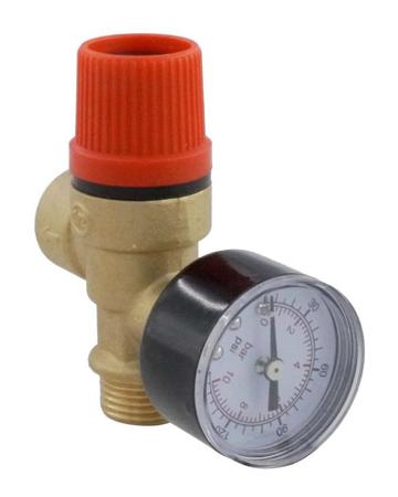 429-641 RS PRO 6bar Pressure Relief Valve With Female, Male BSP 1/2 in BSP Connection