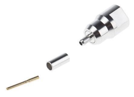 738-5743 RS Pro Straight Cable Mount FME Connector, Plug, Crimp Termination, 50Ω 0 → 1.8GHz, RG174/U