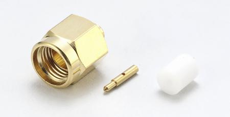 170-6937 RS Pro Straight 50Ω Cable Mount SMA Plug, Solder Termination RG405/U