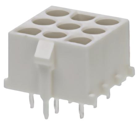 43255-0145 Molex MLX Series Straight Through Hole PCB Header, 9 Contact(s), 6.35 mm Pitch, 3 Row, Shrouded