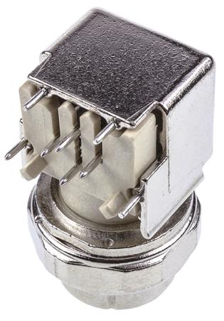 21033814410 HARTING 4 Pole Right Angle M12 Din Socket, Female, PCB Mount