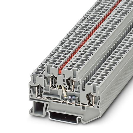 3031607 Phoenix Contact  STTB 2.5-LA 24 RD Series Grey, 2.5mm², 2-Level, Spring Cage Termination
